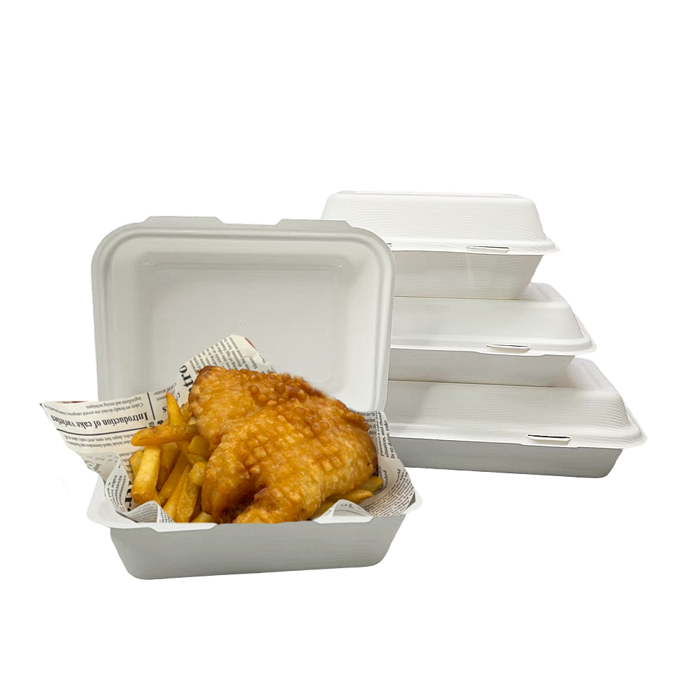 Sugarcane Clamshell Box Supplier