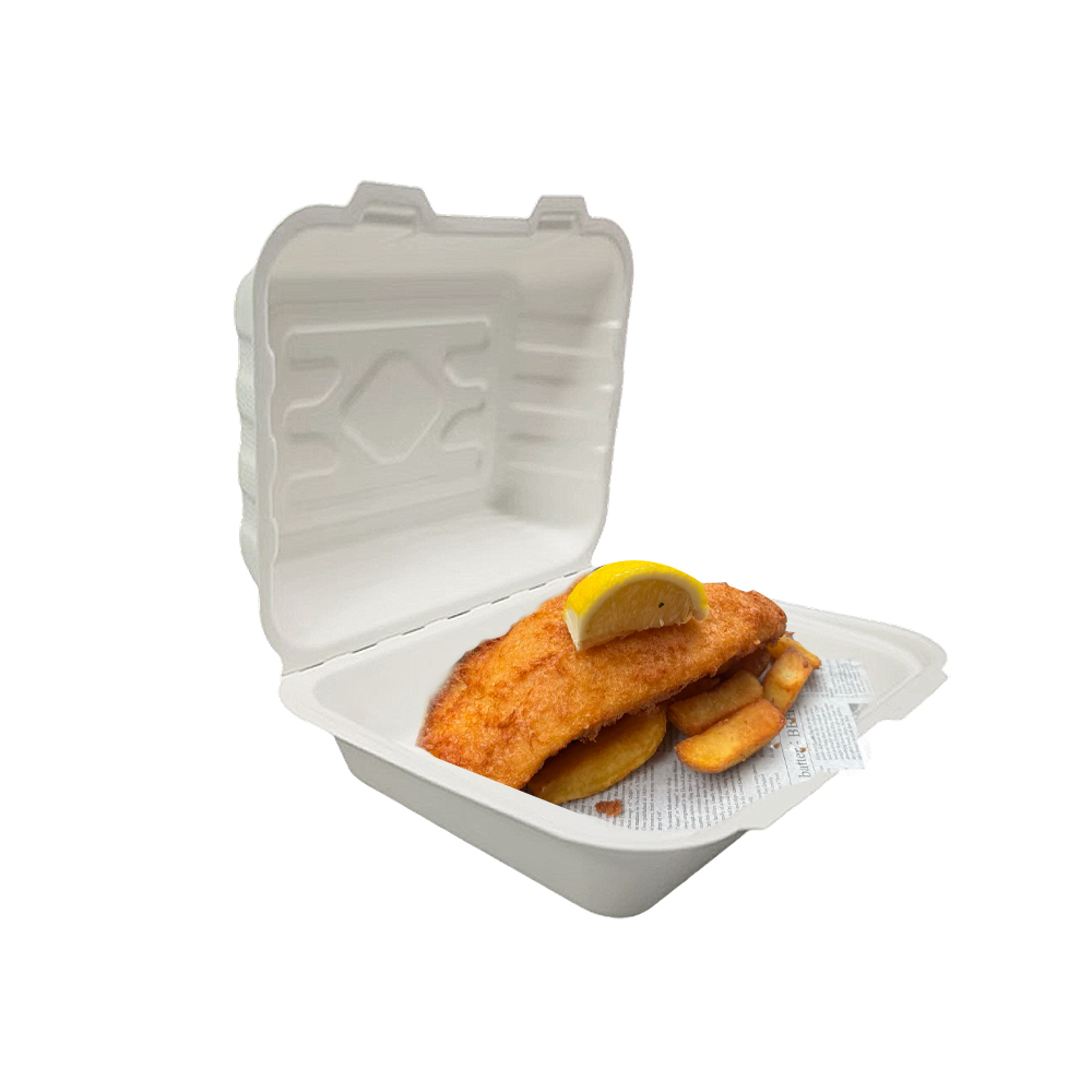 Sugarcane Clamshell Box Supplier
