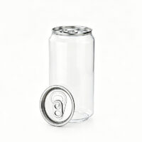Transparent PET Easy Open Can for Beverage Packaging