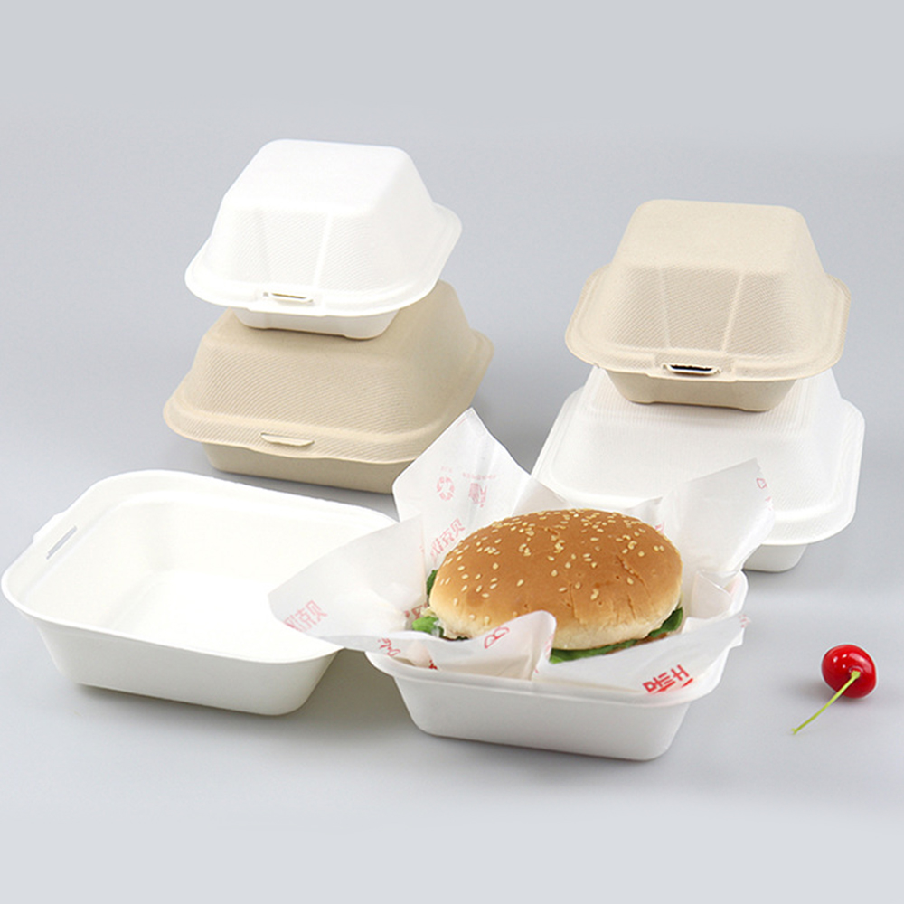 Bagasse Clamshell Containers Bulk