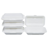 Bagasse Clamshell Containers Bulk