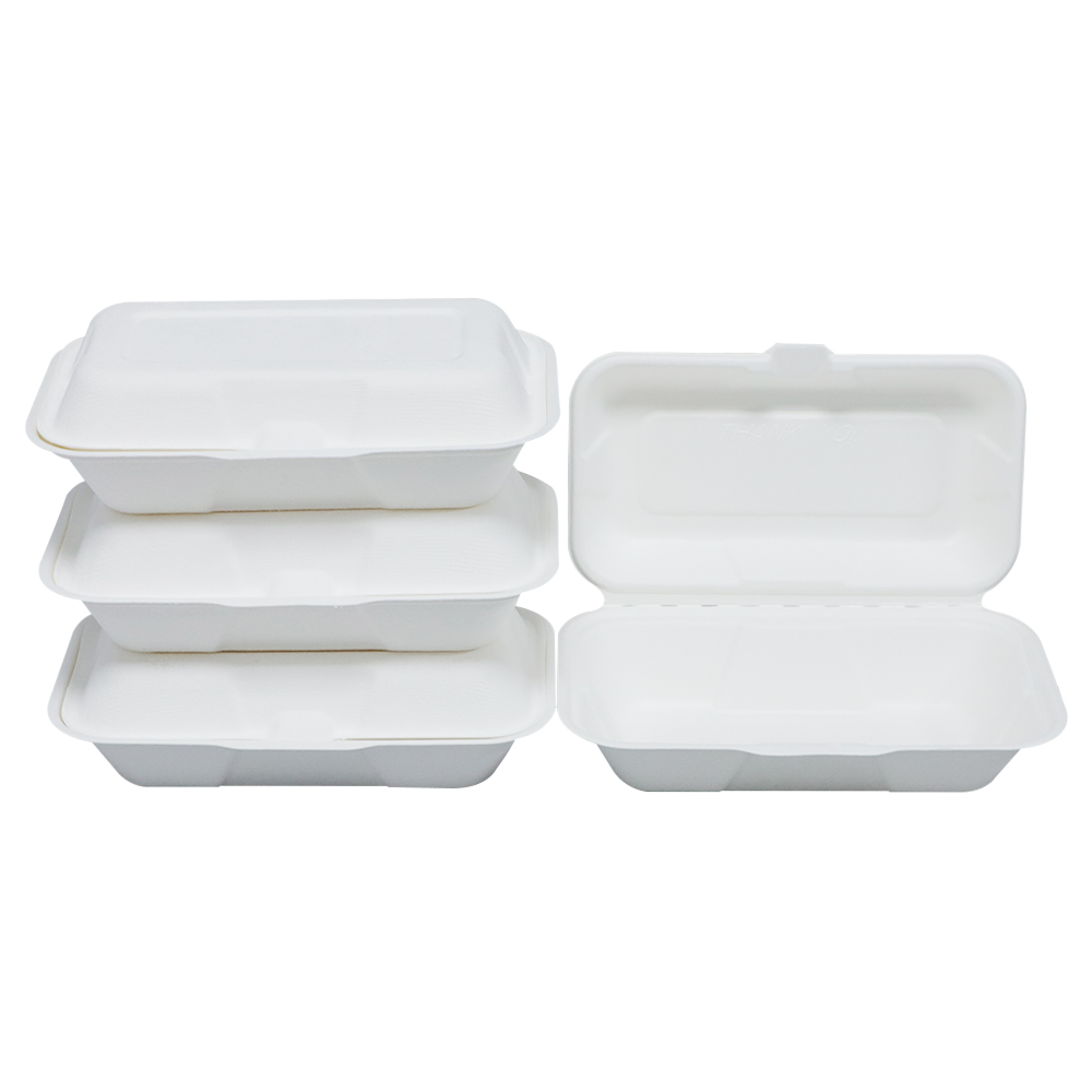 Bagasse Clamshell Containers Bulk