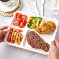 Bagasse Compartment Trays Bulk