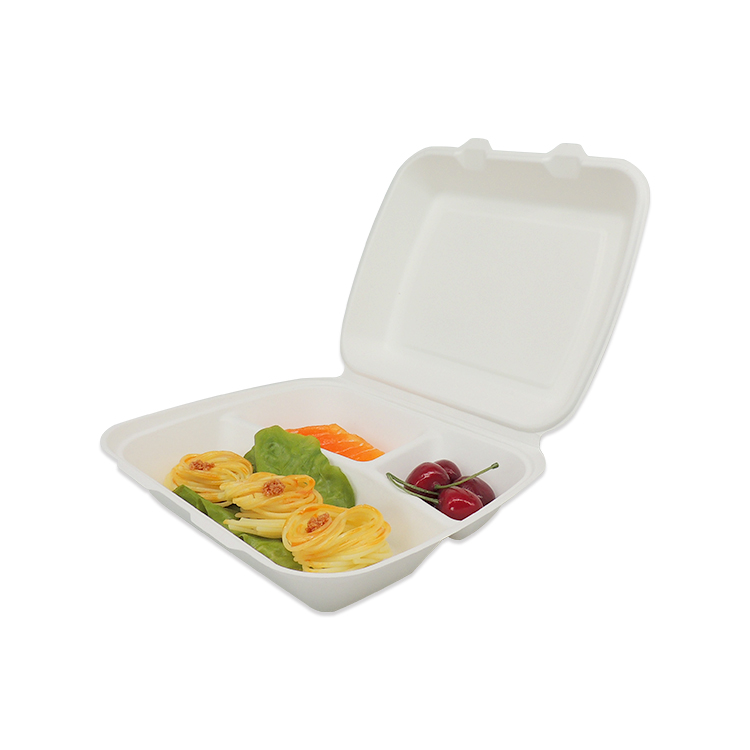 Bulk Sugarcane Bagasse Clamshell Containers