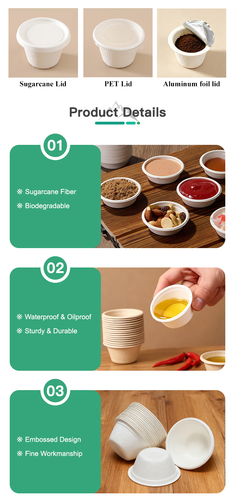 Disposable Sauce Containers