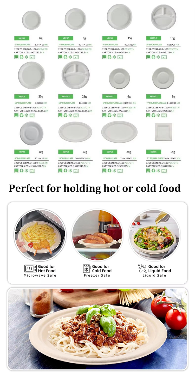 Sugarcane Plates Wholesale